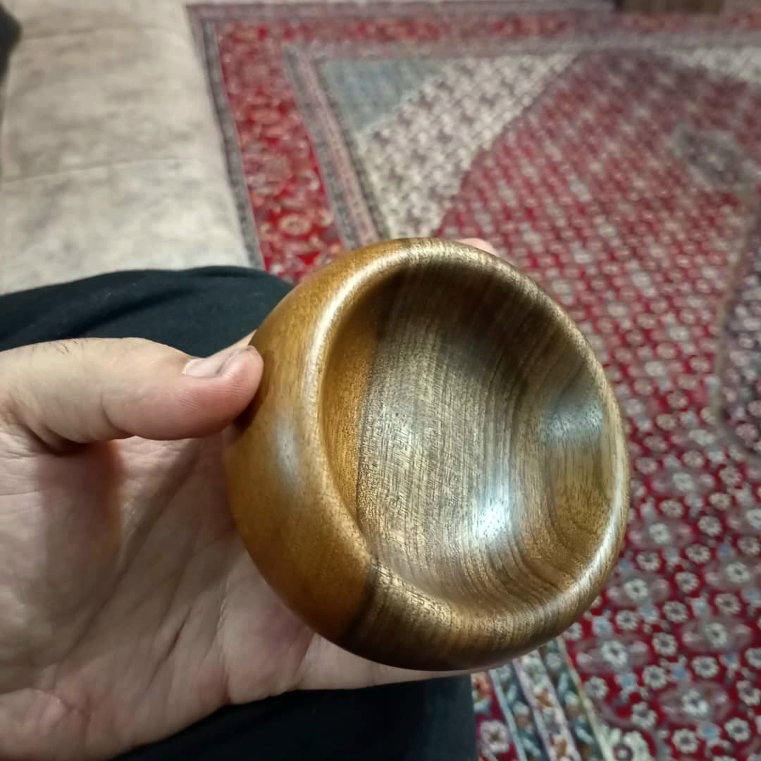 پیاله چوبی دستساز