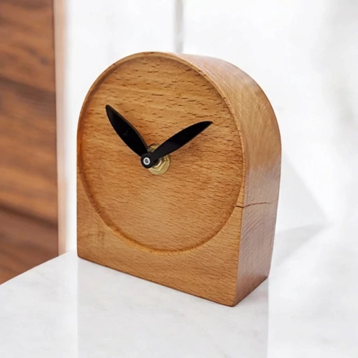 خرید ساعت رومیزی چوبی