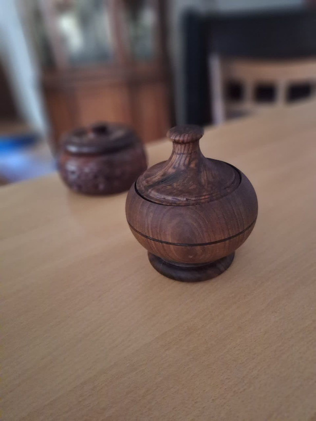 خرید قندان چوبی خراطی