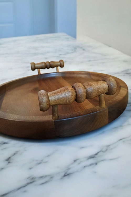 سینی چوبی گرد