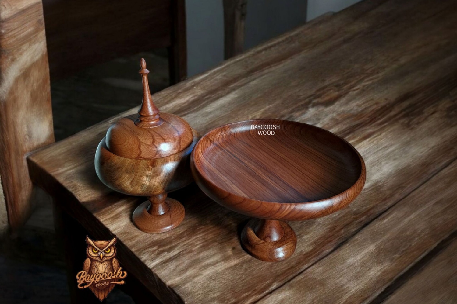 ظروف پذیرایی چوبی