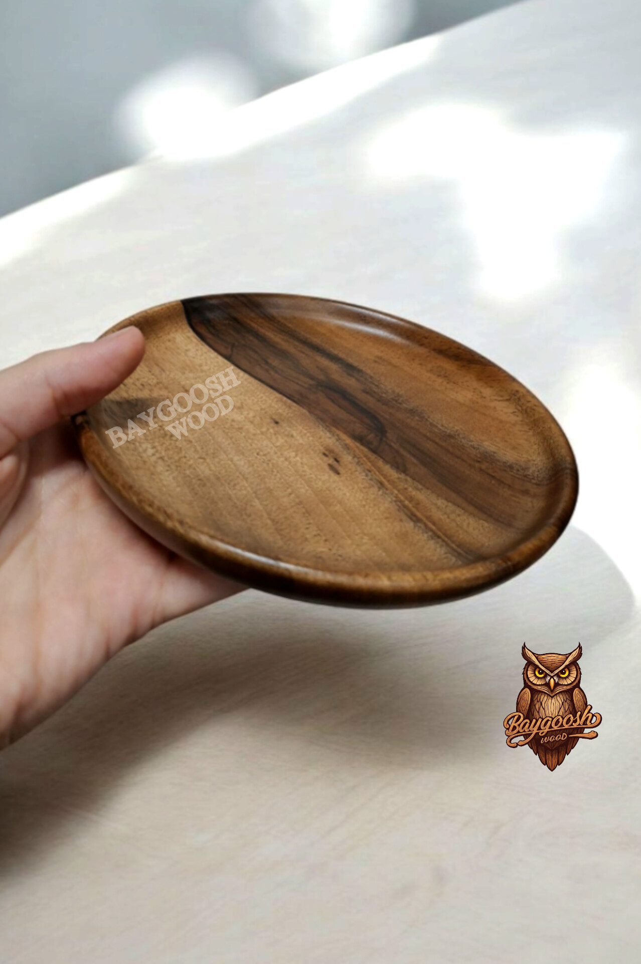 پیش دستی چوبی دست تراش